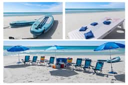 H2O Living•Pool & Hot Tub•Game Room•Private Beach •Free Chair Service+Beach Gear